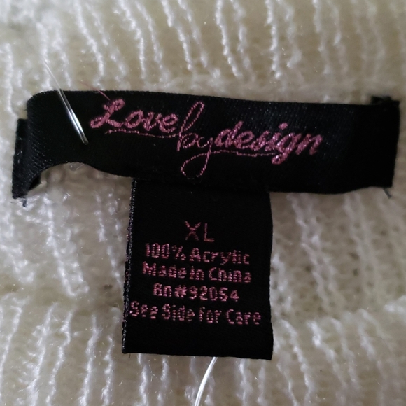 NWT Love by Design Ivory Sweater - Picture 3 of 4